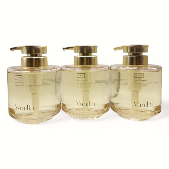 NEW 3x LAB - Vanilla Glass Bottle Hand Soap - 16 fl oz - Picture 1 of 4